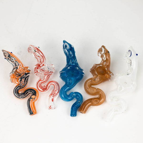 O 4.5" Dragon glass hand pipe Pack of 2