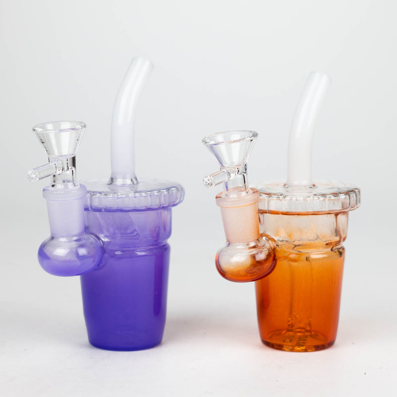 O 5.5" Cup water bong with Straw [XY-13x]