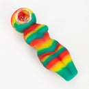 4" Sexy Silicone hand pipe Silicone Pipe ONE Rasta