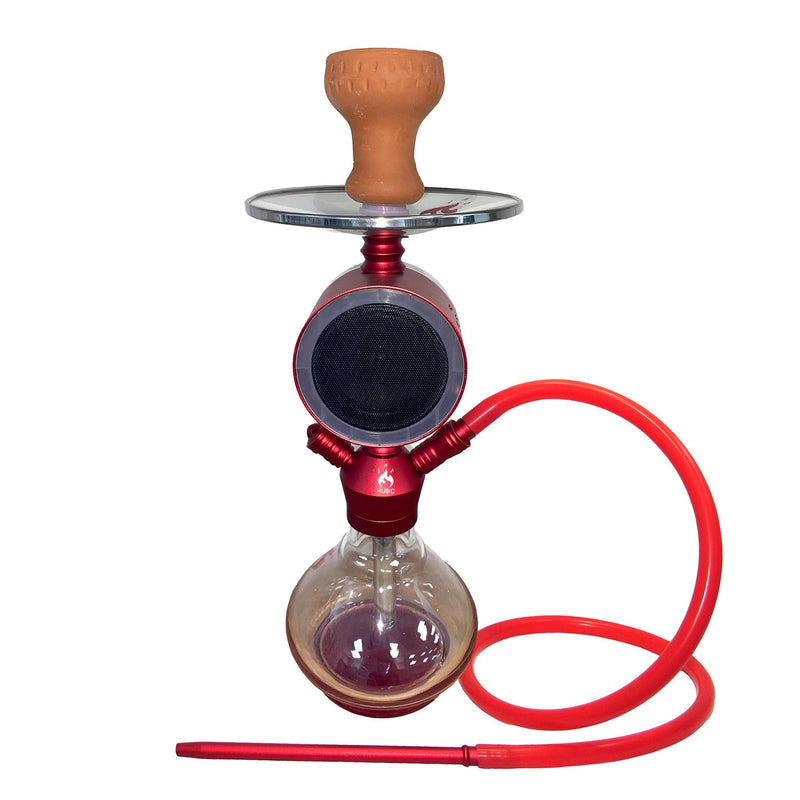 O Little Mike Husic Hookah Single Hose (Hookah with speaker included) 17 inches.