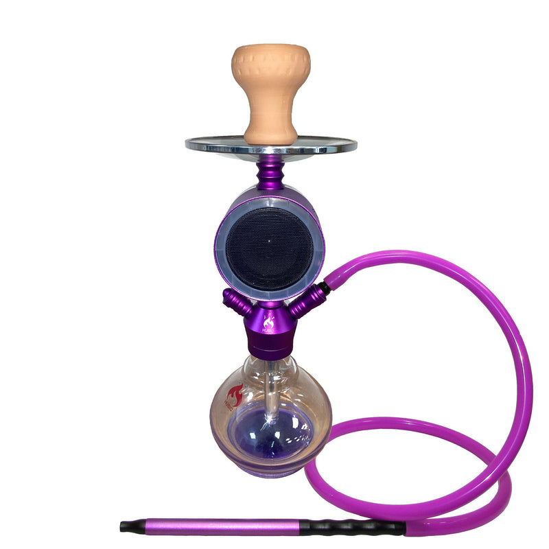 O Little Mike Husic Hookah Single Hose (Hookah with speaker included) 17 inches.