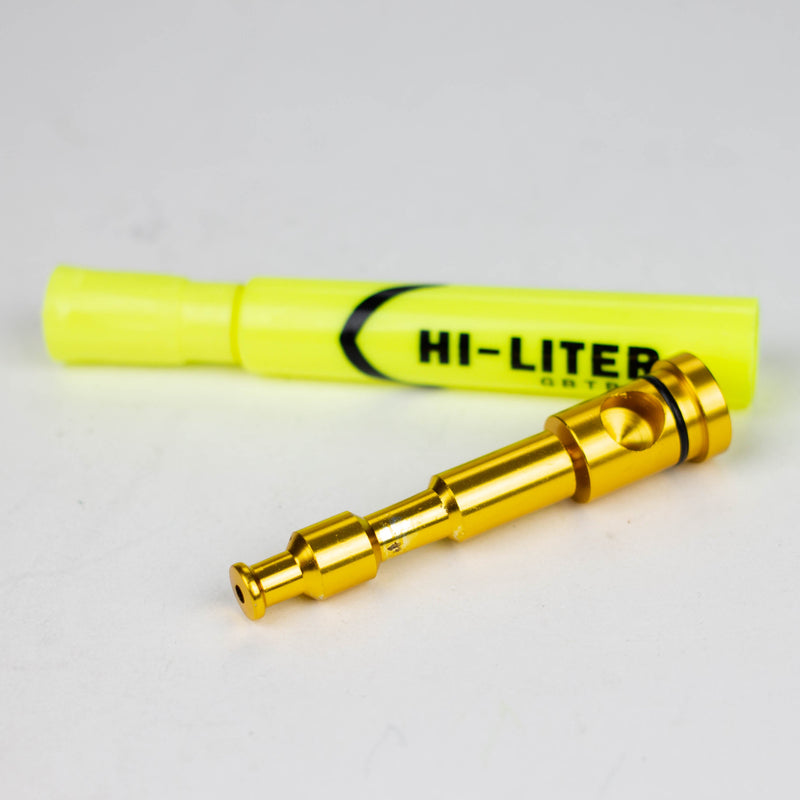O 5.2" Discreet Hi Liter Marker Shape Aluminum Smoking Pipe [RT-16]