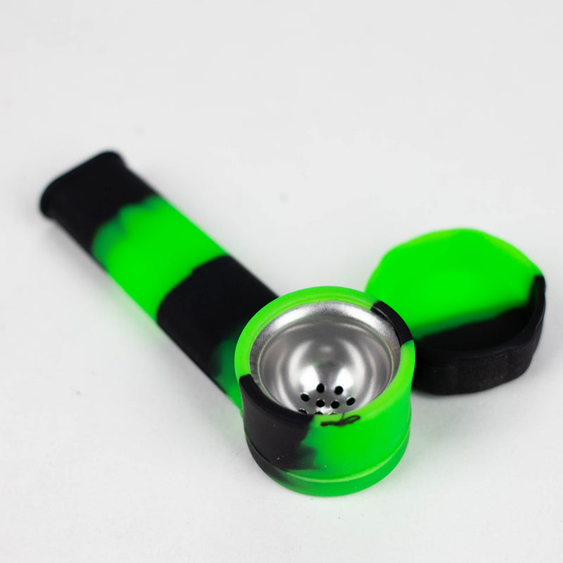 O 3.5" Silicone Pipe with Cover Jar of 60 [71-top01]