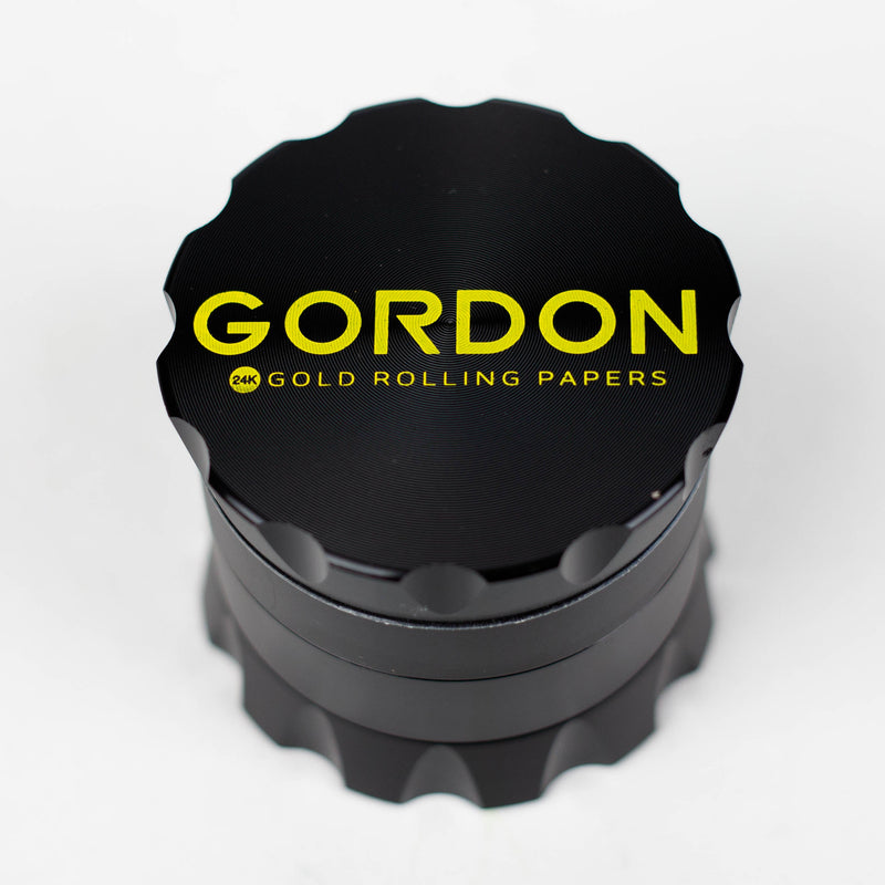 GORDON | 4 Lay Aluminum Alloy Herb Grinder Box of 6 [PH5034-Gordon] Display Pack Canadian Distributor