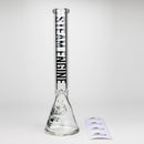 Steam Engine™ | 18 Inch 9mm glass bong with stickers by golden crown Glass Bong Smoke & Vape Distributor