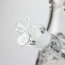 Steam Engine™ | 14 Inch 7mm glass bong with stickers by golden crown Glass Bong Smoke & Vape Distributor