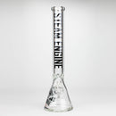 Steam Engine™ | 18 Inch 9mm glass bong with stickers by golden crown Glass Bong Smoke & Vape Distributor