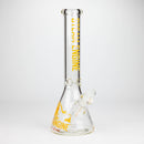 Steam Engine™ | 14 Inch 7mm glass bong with stickers by golden crown Glass Bong Smoke & Vape Distributor Topaz