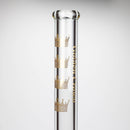 Golden Crown™ | 18 Inch 9mm glass bong with Signature and 24K Gold Emblem Glass Bong Smoke & Vape Distributor
