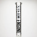 Steam Engine™ | 18 Inch 9mm glass bong with stickers by golden crown Glass Bong Smoke & Vape Distributor