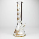 Golden Crown™ | 14 Inch 9mm glass bong with Signature and 24K Gold Emblem Glass Bong Smoke & Vape Distributor