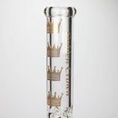 Golden Crown™ | 14 Inch 9mm glass bong with Signature and 24K Gold Emblem Glass Bong Smoke & Vape Distributor