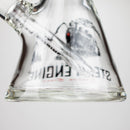 Steam Engine™ | 18 Inch 9mm glass bong with stickers by golden crown Glass Bong Smoke & Vape Distributor