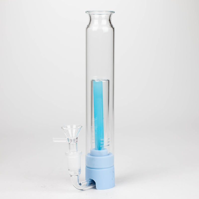 Rukioo® | 9" Bird Bong with Herb Bowl [BG41x] Resin · Silicone · Plastic Bong 777 Smoke Blue