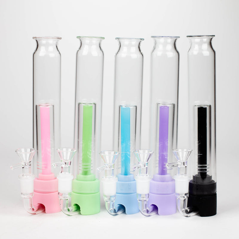 Rukioo® | 9" Bird Bong with Herb Bowl [BG41x] Resin · Silicone · Plastic Bong 777 Smoke