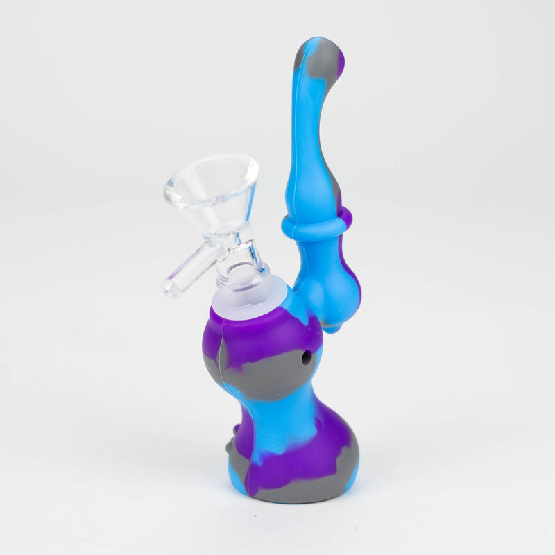 O 5.5" Silicone Mini Bubbler-Assorted Colours [157B]