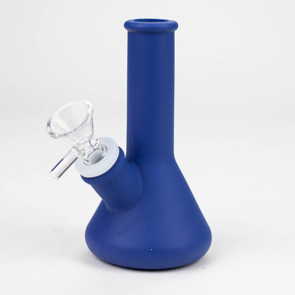 O 4" Mini Silicone Bong - Assorted Colours [183B]