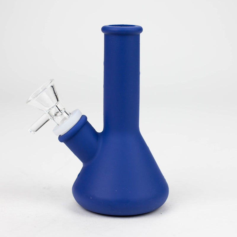 O 4" Mini Silicone Bong - Assorted Colours [183B]