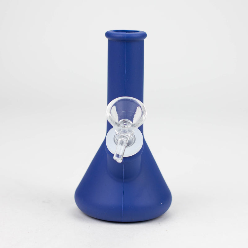 O 4" Mini Silicone Bong - Assorted Colours [183B]