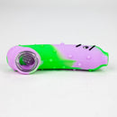 4.5" Pickel Pipe with hole for Keychain [083P] Silicone Pipe Purple Haze Smoke Inc