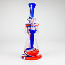 9.8" Silicone+Glass bong-Assorted [007B] Resin · Silicone · Plastic Bong Purple Haze Smoke Inc