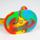 8.8" Silicone Flat bottom Rig-Assorted [018B] Resin · Silicone Rig Purple Haze Smoke Inc