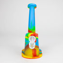 8.8" Silicone Flat bottom Rig-Assorted [018B] Resin · Silicone Rig Purple Haze Smoke Inc