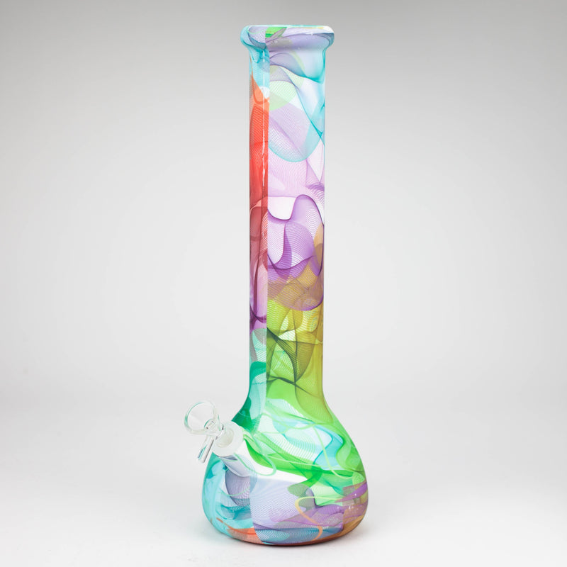 O 15" detachable silicone water bong - Assorted Colours [093B]