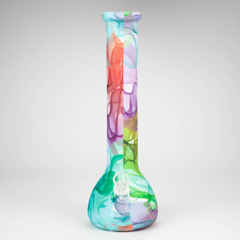 O 15" detachable silicone water bong - Assorted Colours [093B]