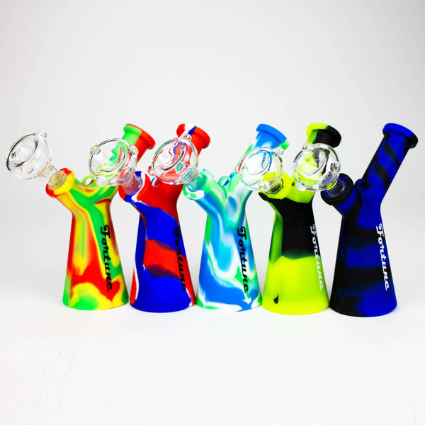 O Fortune | 6.5" Slingshot Silicone Waterpipe Assorted Colours[SP1026]