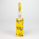 Fortune | 8" Hydrographic Silicone Square Pipe-Assorted [SP1001P] Resin · Silicone · Plastic Bong Fortune