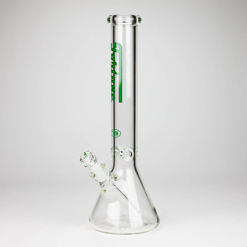 O Fortune | 16" 7mm Beaker Glass Bong [165007]