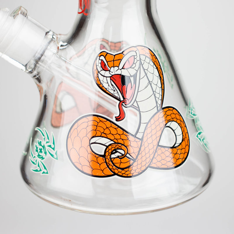 O Fortune | 12" 7mm Snake Glow in the dark Beaker Bong [GT125007]