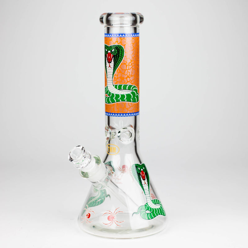 O Fortune | 12" 7mm Snake Glow in the dark Beaker Bong [GT125007]