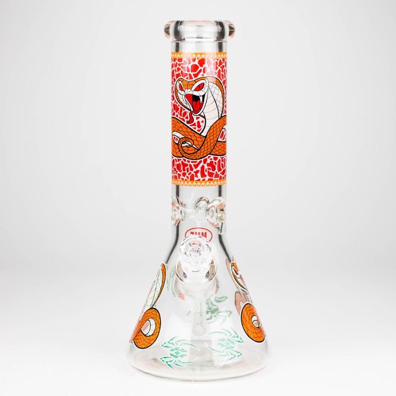 O Fortune | 12" 7mm Snake Glow in the dark Beaker Bong [GT125007]