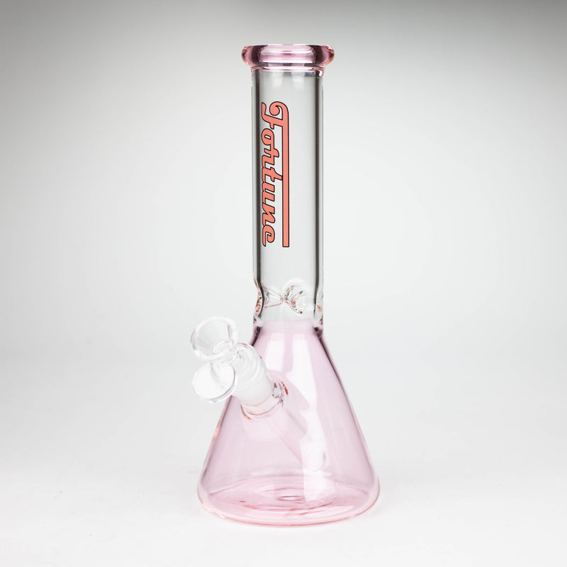 O Fortune | 10" 4mm Color Beaker bong [103804]