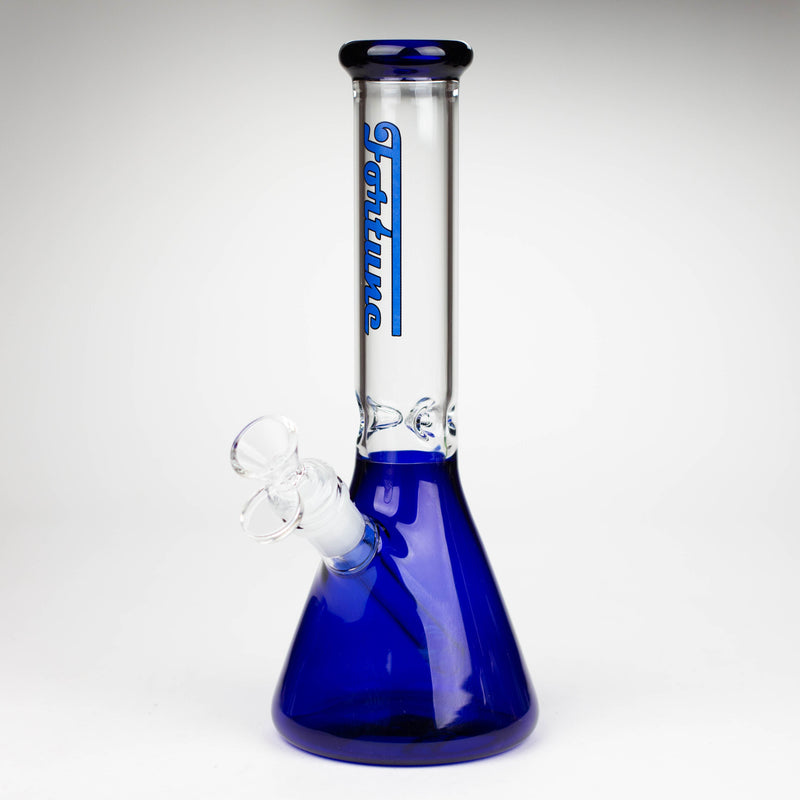 O Fortune | 10" 4mm Color Beaker bong [103804]