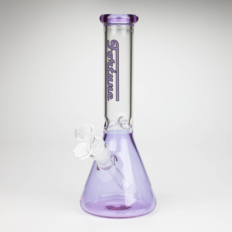 O Fortune | 10" 4mm Color Beaker bong [103804]