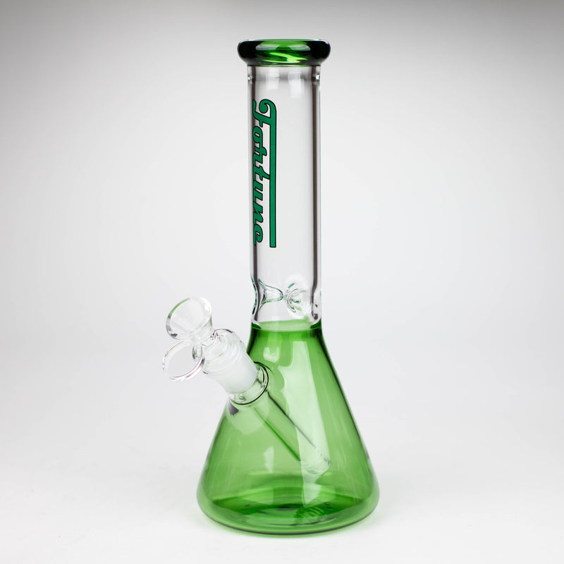 O Fortune | 10" 4mm Color Beaker bong [103804]