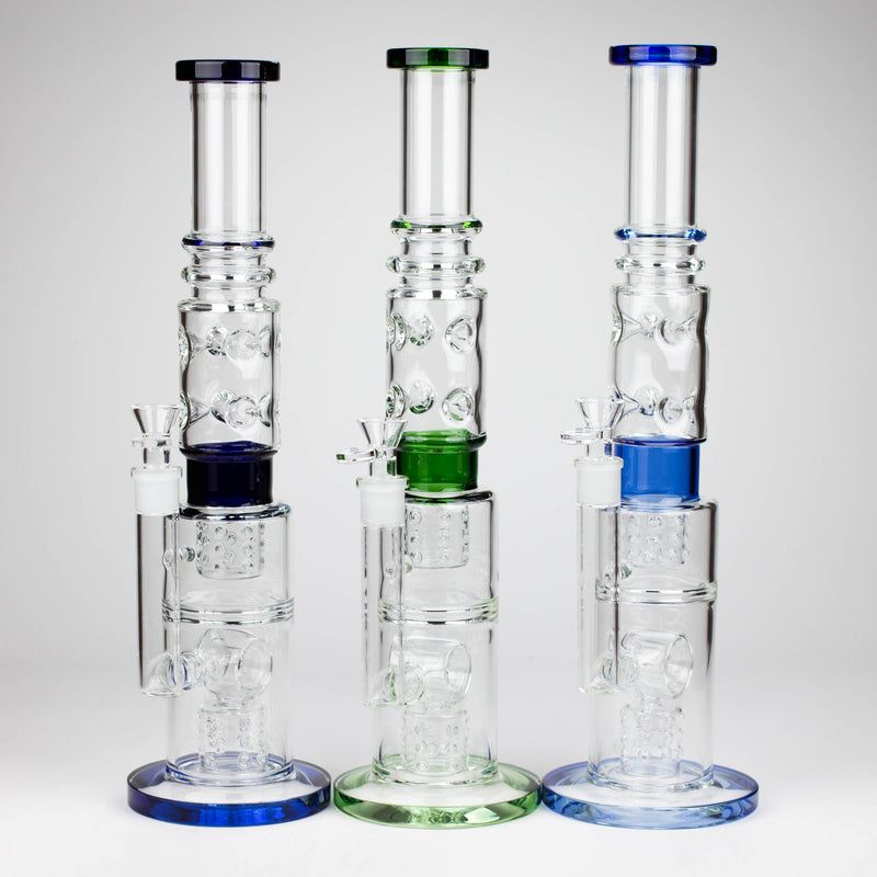 O Fortune | 18" Straight Glass Bong [Bong 005]