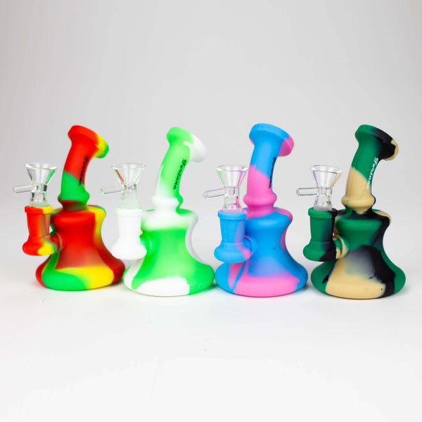 O Fortune | 5" Silicone mini water Bong Assorted Colours[SP1039]