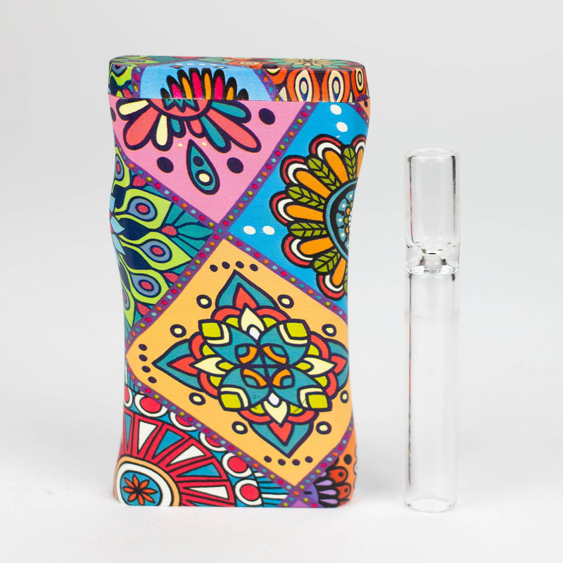 O Plastic Dugout with glass one hitter -Assorted design [C067]