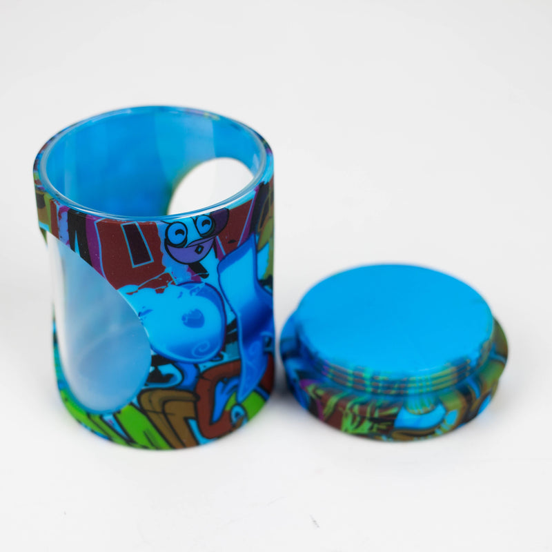 Silicone flower Jar-Assorted [J1P] Jar YHS Smoke