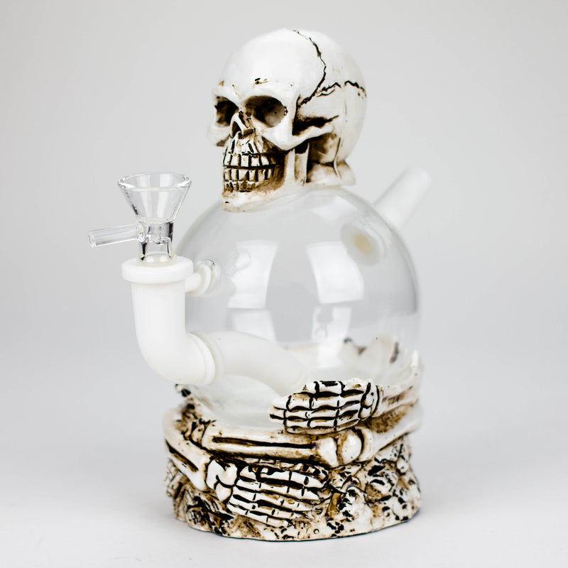 O 7.5'' Resin Skull Ball Water pipe [H325]