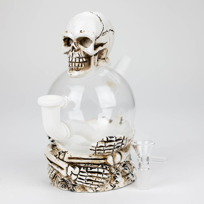 O 7.5'' Resin Skull Ball Water pipe [H325]