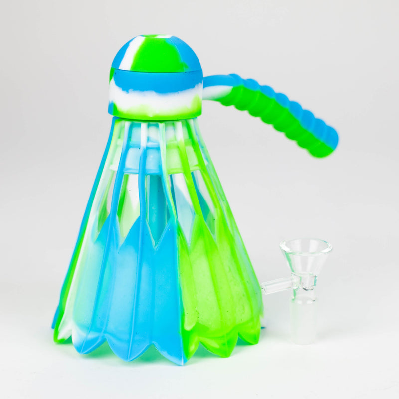 O 12" Silicone Badminton Birdie Water Pipe [H142]