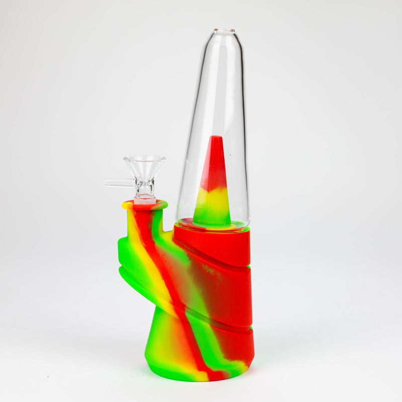 O 8.5" Silicone cone shape water bong [H151]