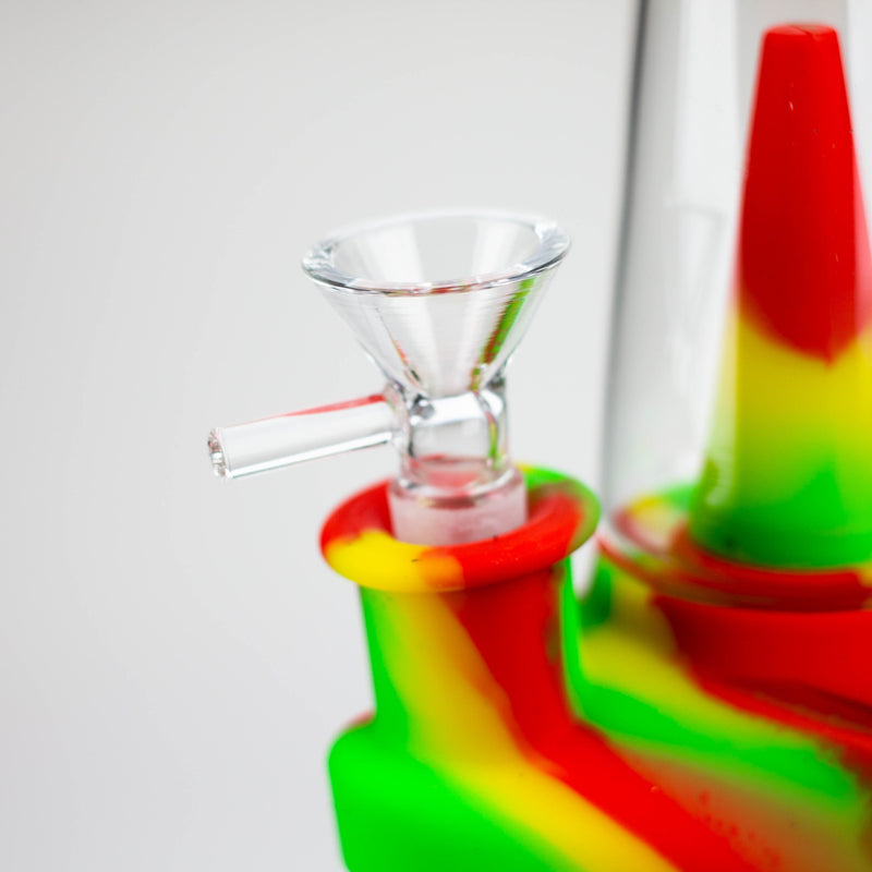 O 8.5" Silicone cone shape water bong [H151]