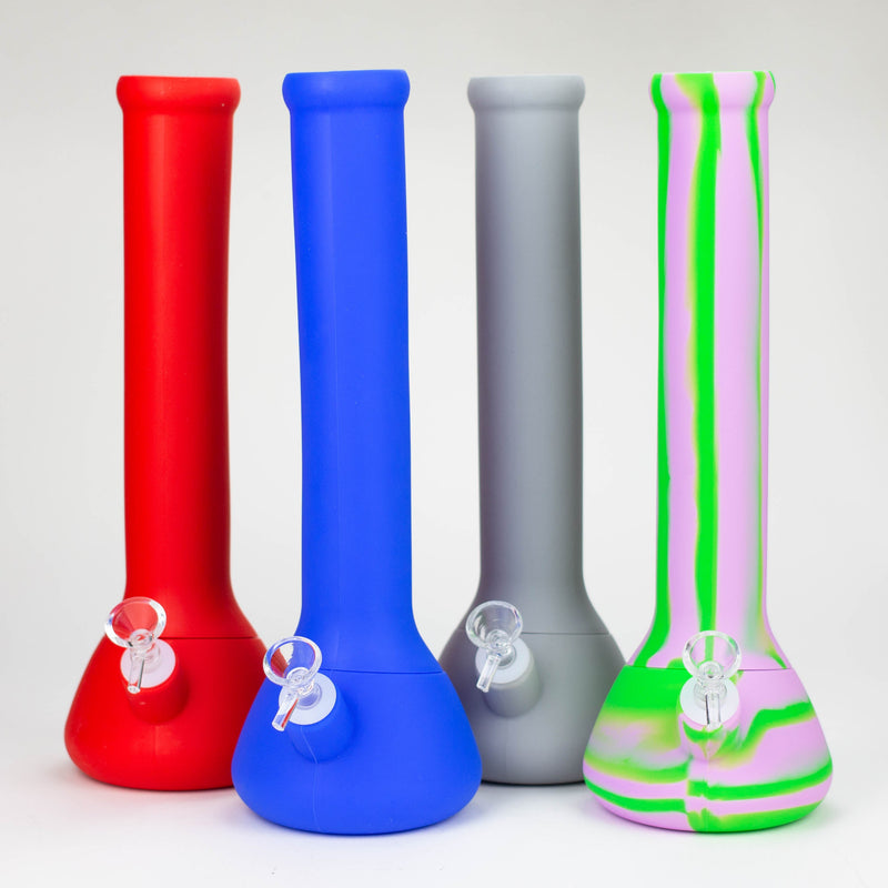 O 13.5" detachable silicone water bong - Assorted Colours [H5]