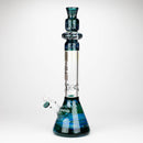 NG | 18 inch Fumed Top Glass Beaker [S392] Glass Bong High-End Brands Glass TEAL
